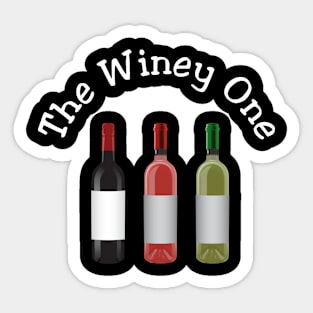 Thanksgiving The Winey One Sticker